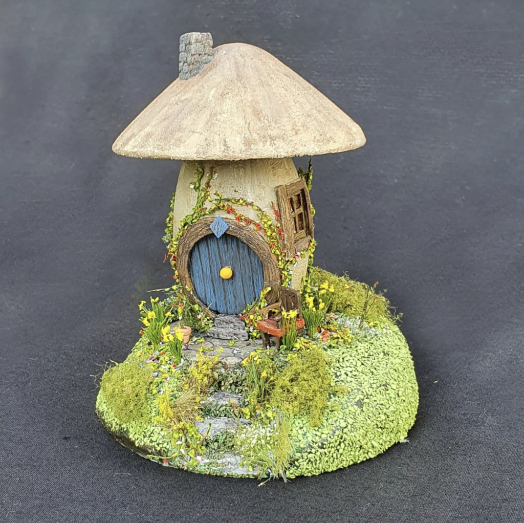 Fairy mushroom toadstool house miniature